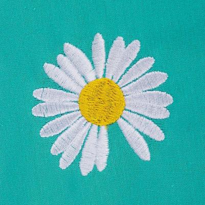 Платье для собак, M, зеленое с ромашкой (девочка) – фото 3