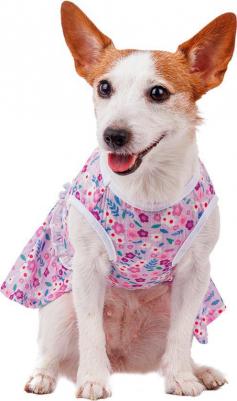 Платье для собак в цветочек L фиолетовый (девочка) – фото 2