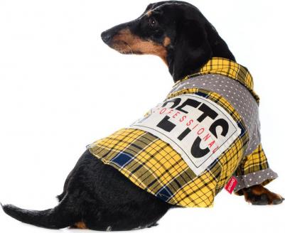 Рубашка для собак 2XL желтый (унисекс) – фото 5