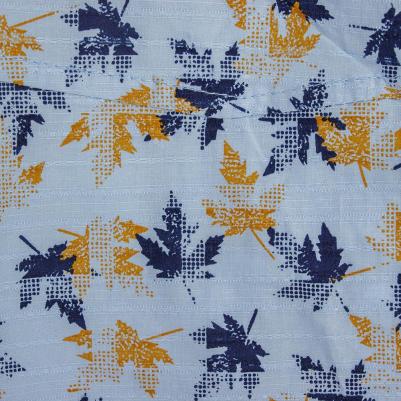 Рубашка для собак, XS, голубая с листочками (унисекс) – фото 3