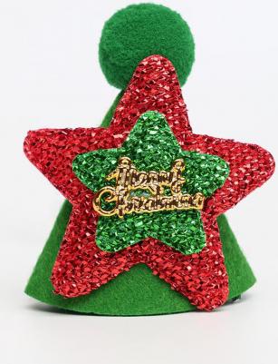 Шляпка звезда красно-зеленая Merry Christmas – фото 5