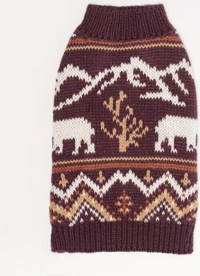 Свитер с медведем для собак, 3XL, фиолетовый – фото 4