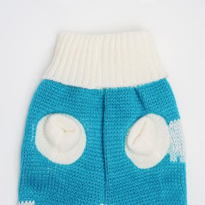 Свитер с облачками для собак, 4XL, голубой – фото 7