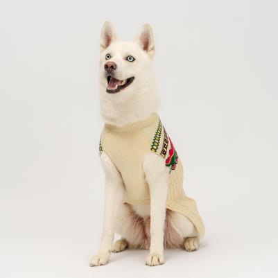 Свитер с узорами для собак, 5XL, белый – фото 2