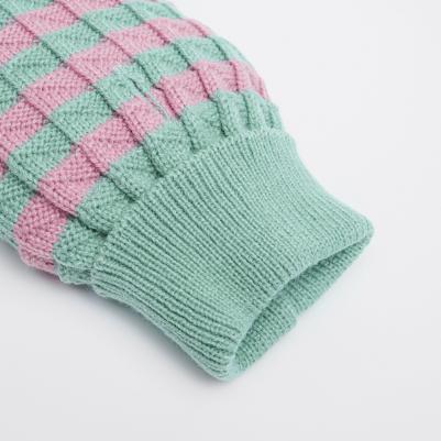 Свитер в клетку для собак, 4XL, розовый – фото 4