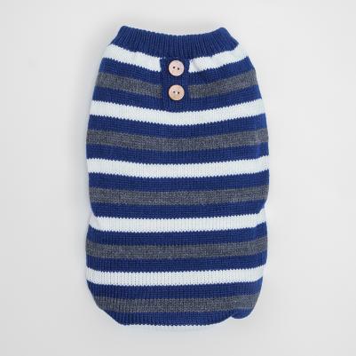 Свитер в полоску для собак, 4XL, синий (унисекс) – фото 3