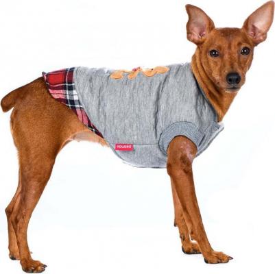 Толстовка для собак 3XL серый (унисекс)