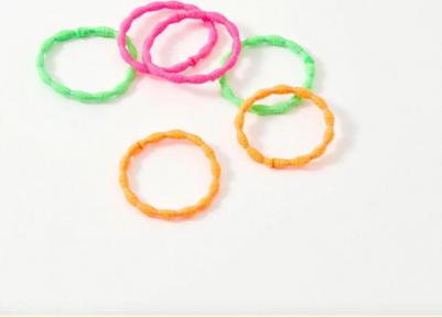 Набор резинок для собачьих волос удобных волной, 6 штук на бирке – фото 1