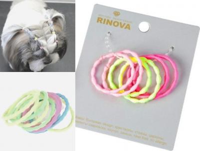 Набор резинок для собачьих волос удобных волной, 6 штук на бирке – фото 2