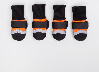 Ботинки на липучках для собак, 2XL, оранжевые (унисекс)