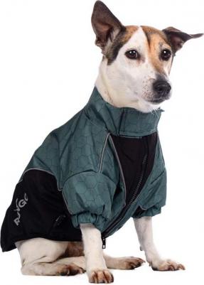 Куртка на молнии для собак мелких пород, S, зеленый (унисекс) – фото 4