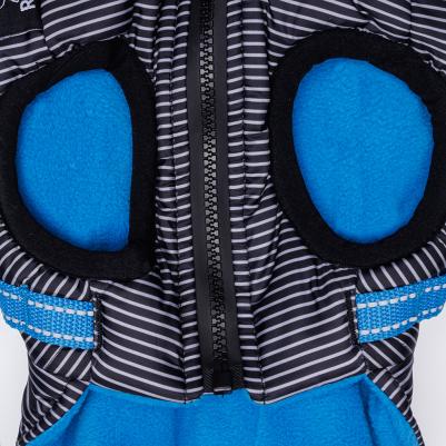 Попона теплая со шлейкой для собак, S, черная – фото 1