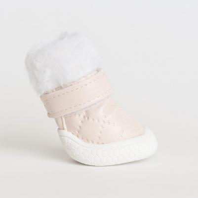 Ботинки-дутики для собак, XS, бежевый – фото 2