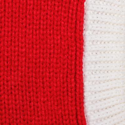 Капор для собак, обхват головы 38 см, высота шапки 30 см, красный – фото 3