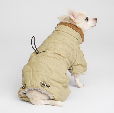 Комбинезон для собак, M, бежевый – фото 5