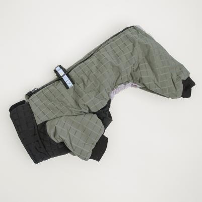 Комбинезон на замке для собак, M, зеленый – фото 2
