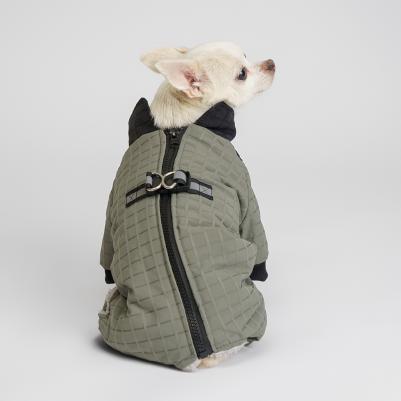 Комбинезон на замке для собак, M, зеленый – фото 5