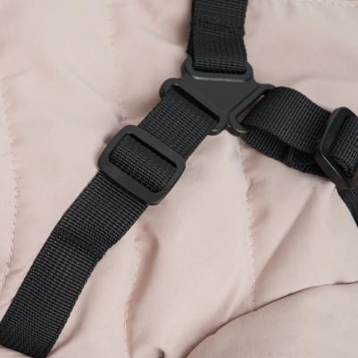 Комбинезон на замке со шлейкой для собак, S, серый – фото 4