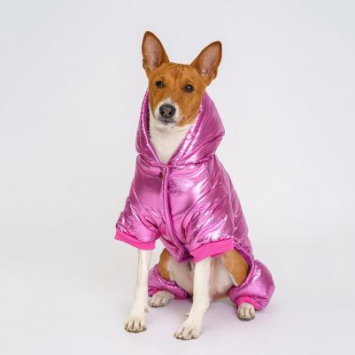 Комбинезон розовый металлик девочка M – фото 5