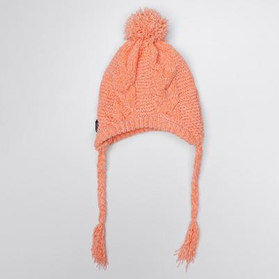 Комплект из шенилла для собак, шапка 18х16 см, шарф 60х8 см, персиковый – фото 6