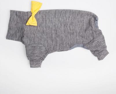 Костюм флисовый для собак и кошек, XL, серый – фото 5