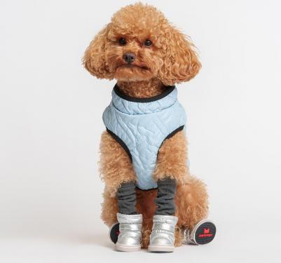 Куртка на замке для собак, 2XL, голубая – фото 2