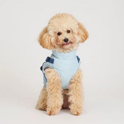 Куртка со шлейкой для собак, 3XL, голубая – фото 6