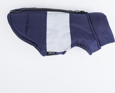 Куртка со светоотражающей полосой для собак, M, синяя – фото 5