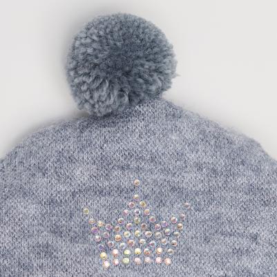 шапочка зимняя универсальная для собак, S, серый шелк (унисекс) – фото 7