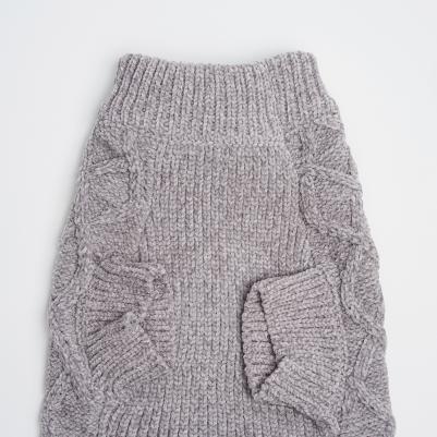 Свитер из шенилла для собак, 4XL, серый – фото 3