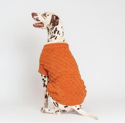 Свитер из шенилла для собак, 4XL, желтый – фото 4