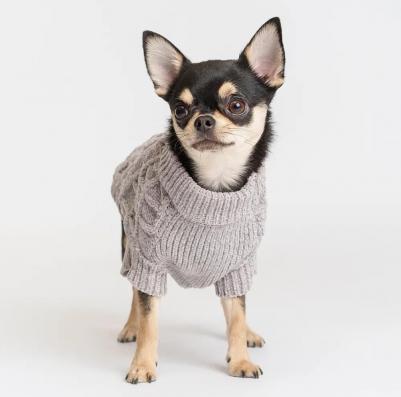 Свитер из шенилла для собак, 5XL, серый – фото 3