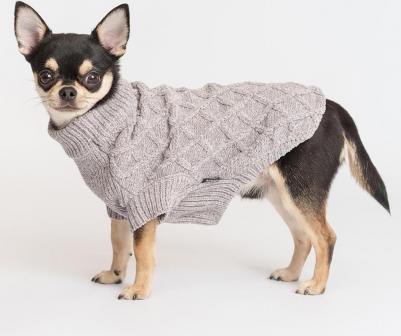 Свитер из шенилла для собак, 5XL, серый – фото 6