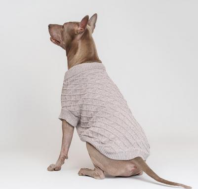 Свитер из шенилла для собак, 5XL, серый – фото 9