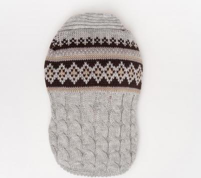 Свитер с узорами для собак, 4XL, серый – фото 2