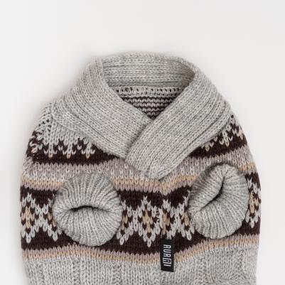 Свитер с узорами для собак, 4XL, серый – фото 3