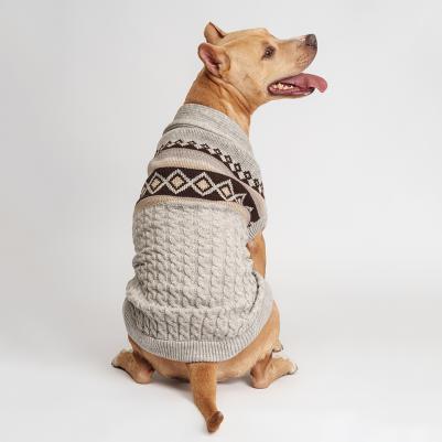 Свитер с узорами для собак, 4XL, серый – фото 5