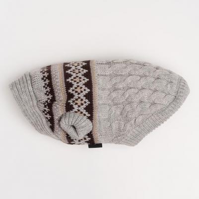 Свитер с узорами для собак, 4XL, серый – фото 6