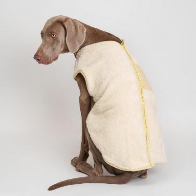 Жилетка-пальто на замке для собак, 5XL, желтый – фото 1