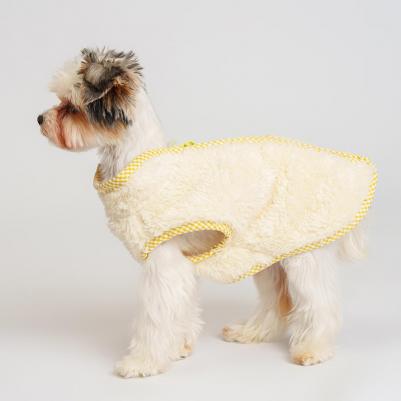 Жилетка пальто на замке для собак, L, желтое – фото 7