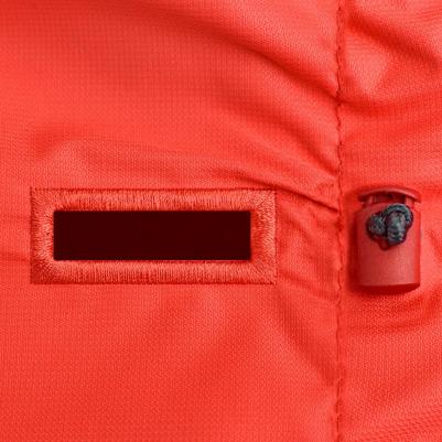 Дождевик для собак без подкладки с воротником-капюшоном Басенджи красный – фото 6