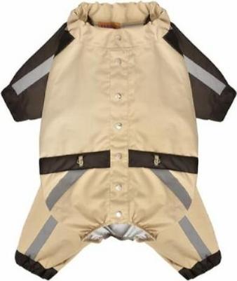 Дождевик для собак Французский бульдог зп24ос, бежевый, девочка, без подкладки, L