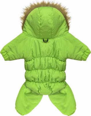 Комбинезон для собак Лайм зимний с подкладкой зеленый ХS – фото 4