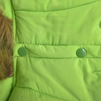 Комбинезон для собак Лайм зимний с подкладкой зеленый ХS – фото 5