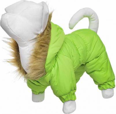 Комбинезон для собак Лайм зимний с подкладкой зеленый XL – фото 2