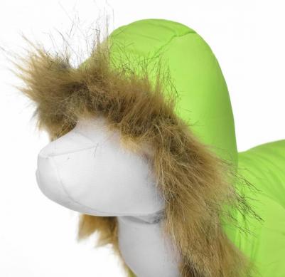 Комбинезон для собак Лайм зимний с подкладкой зеленый XL – фото 6