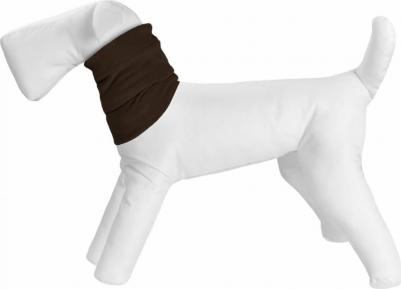 Шарф для собак унисекс, демисезон, зима, коричневый, L