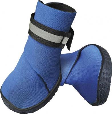 Ботинки для собак YXS089-3 синие с "лапками", 50х40х50мм (уп.4шт.) – фото 2