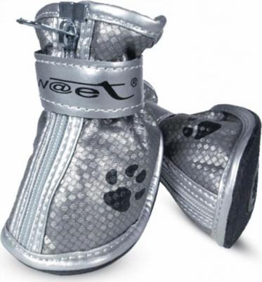 Ботинки "Лапка" для собак серебристый перламутр XS 12241063 – фото 1