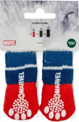 Носки для собак Капитан Америка, размер S, 4 шт – фото 1